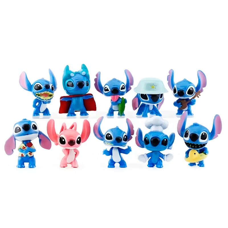 اکشن فیگور طرح Stitch بسته 10 عددی کد 1647