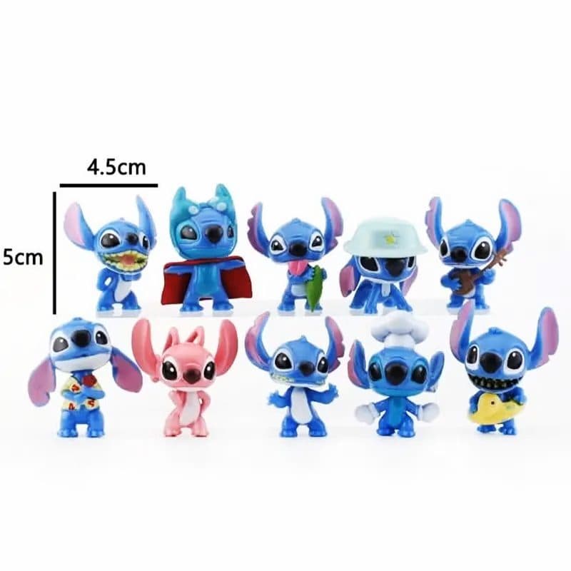 اکشن فیگور طرح Stitch بسته 10 عددی کد 1647 — تصویر ۴