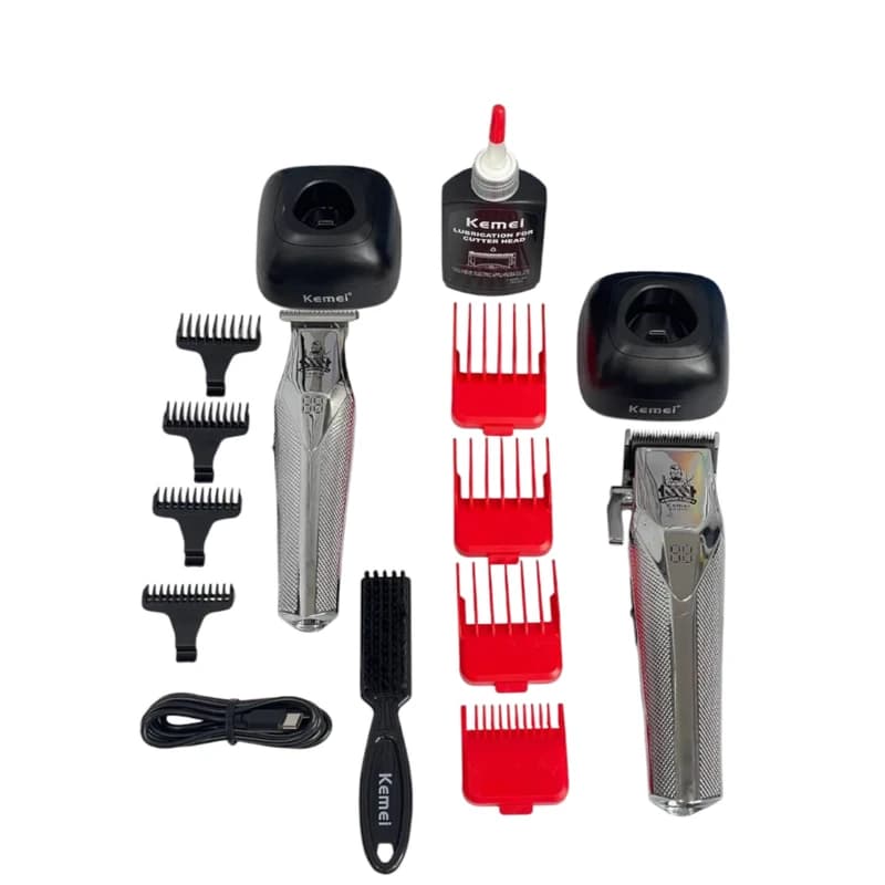 ماشین اصلاح موی سر و صورت شارژی کیمی مدل KM-8565 2in1 — تصویر ۳
