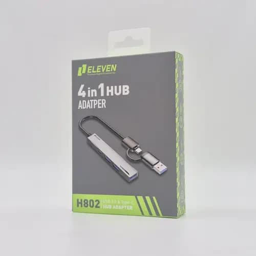 هاب Type-C/USB 3.0 الون ELEVEN H802 — تصویر ۲
