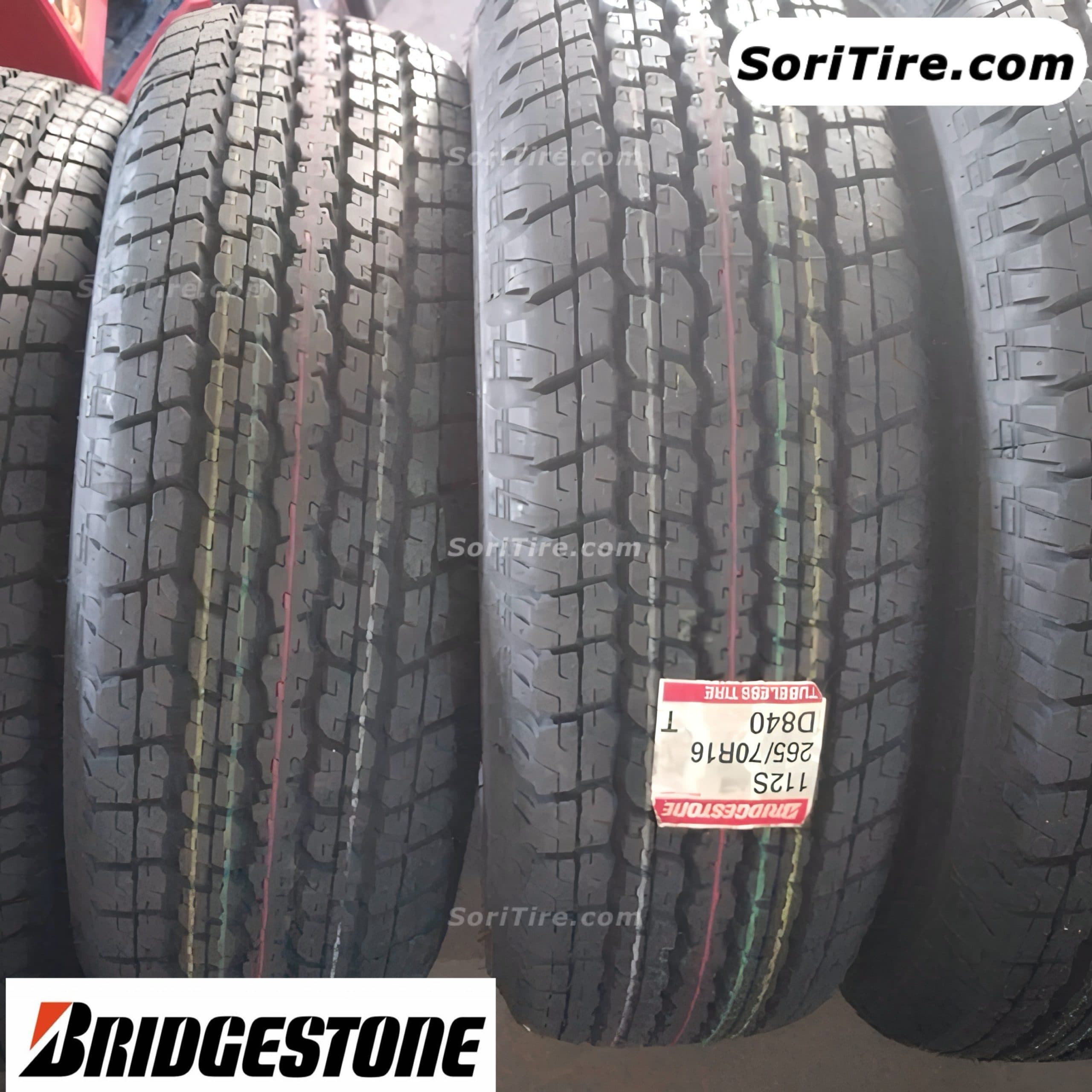 لاستیک بریجستون تایلند 265/70R16 گل D840 تاریخ 2024 — تصویر ۲