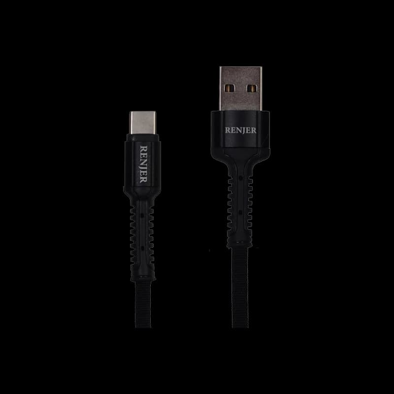 کابل پاوربانک کوتاه RENJER MICRO – IPHONE – TYPE C RJ26 — تصویر ۲