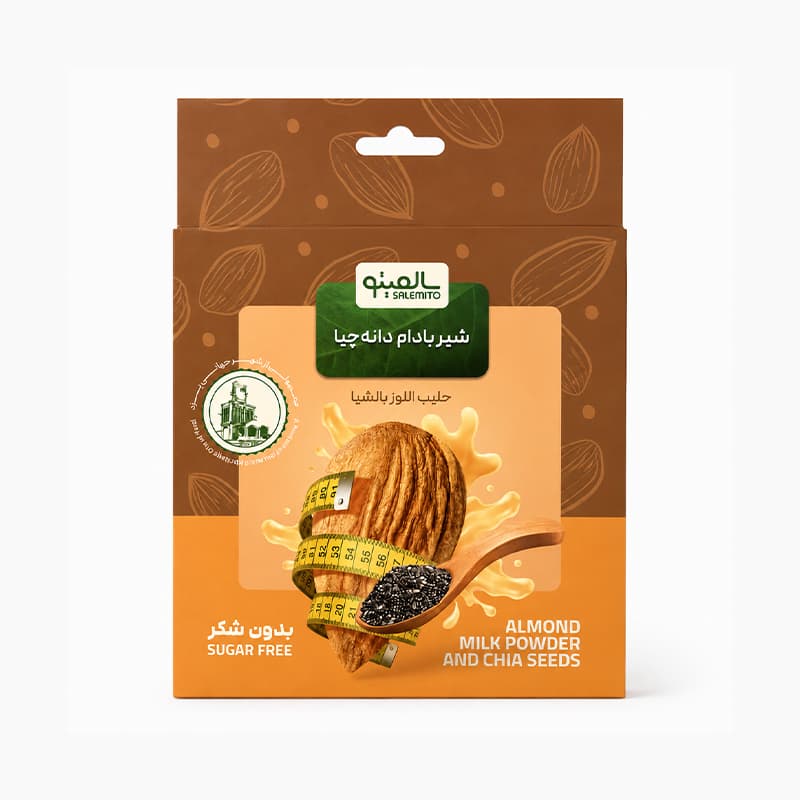 پودر شیربادام دانه چیا سالمیتو