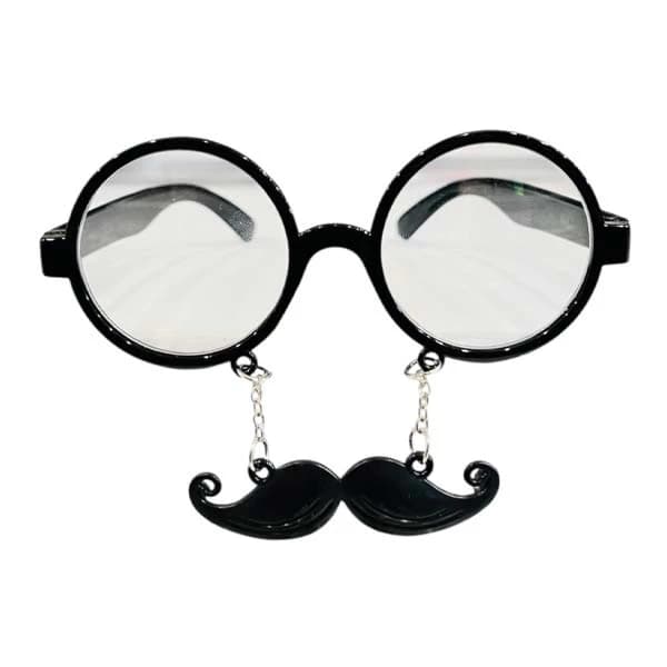 ابزار نمایشی عینک پوآرو با بینی و سبیل فانتزی دنیای سرگرمی های کمیاب — تصویر ۴