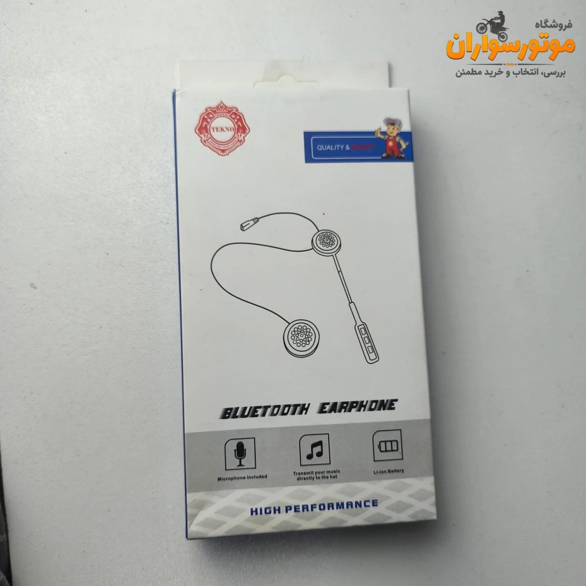 هدفون بلوتوثی کلاه کاسکت TEKNO BT8 — تصویر ۳