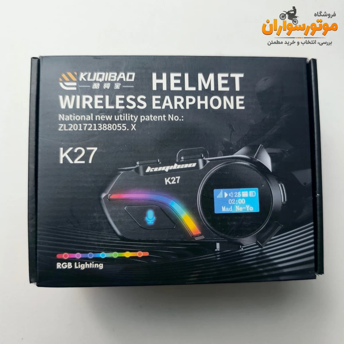 بلوتوث و هدفون کلاه کاسکت مدل K27 — تصویر ۳