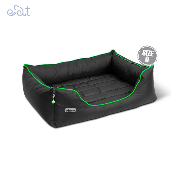 جای خواب سگ و گربه مدل U زیپ لاین برند نیناپت NinaPet(ضدآب – رنگ سبز سایز 0)
