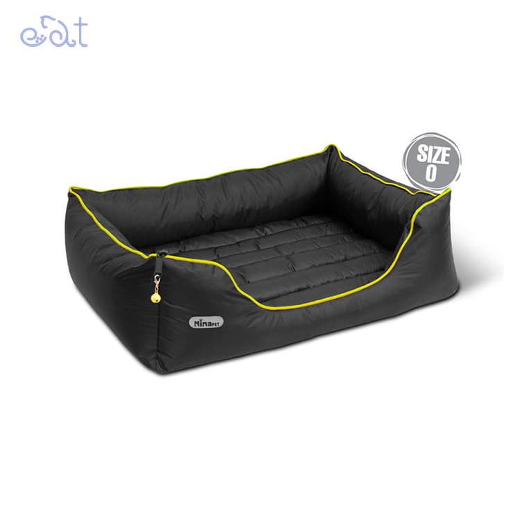جای خواب سگ و گربه مدل U زیپ لاین برند نیناپت NinaPet(ضدآب – رنگ زرد سایز 0)