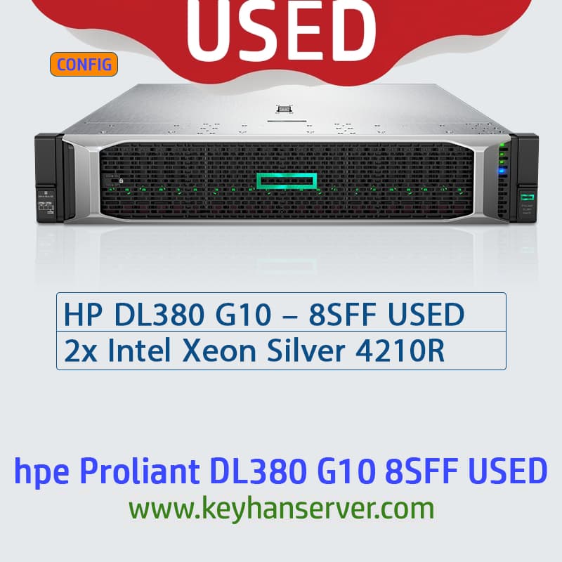 سرور اچ پی کارکرده HP DL380 G10 8SFF