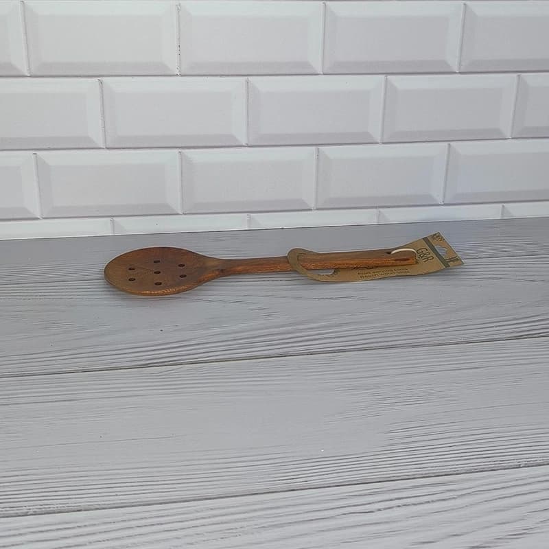 کفگیر سوراخ دار چوبی جی اند آر — تصویر ۳