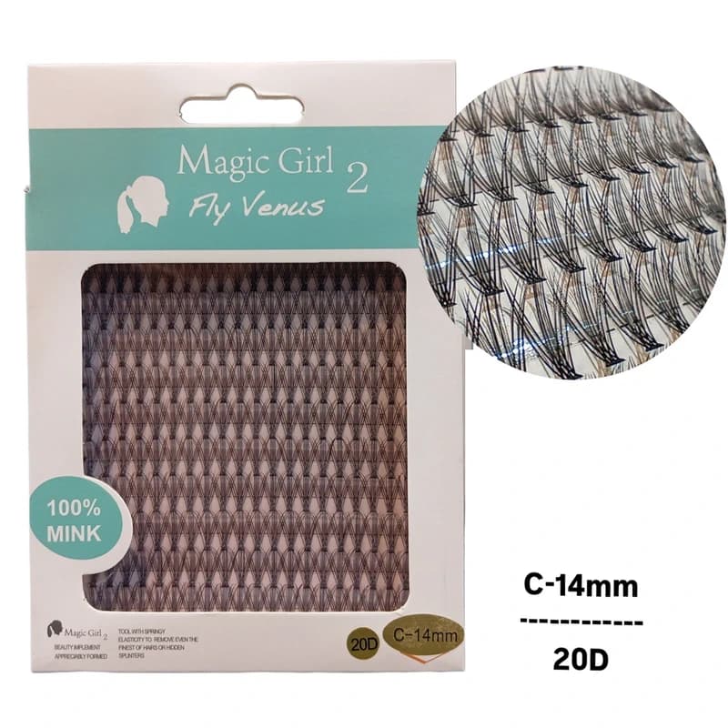پالت مژه هیدن مجیک گرل مدل Magic Girl 20D C-14mm