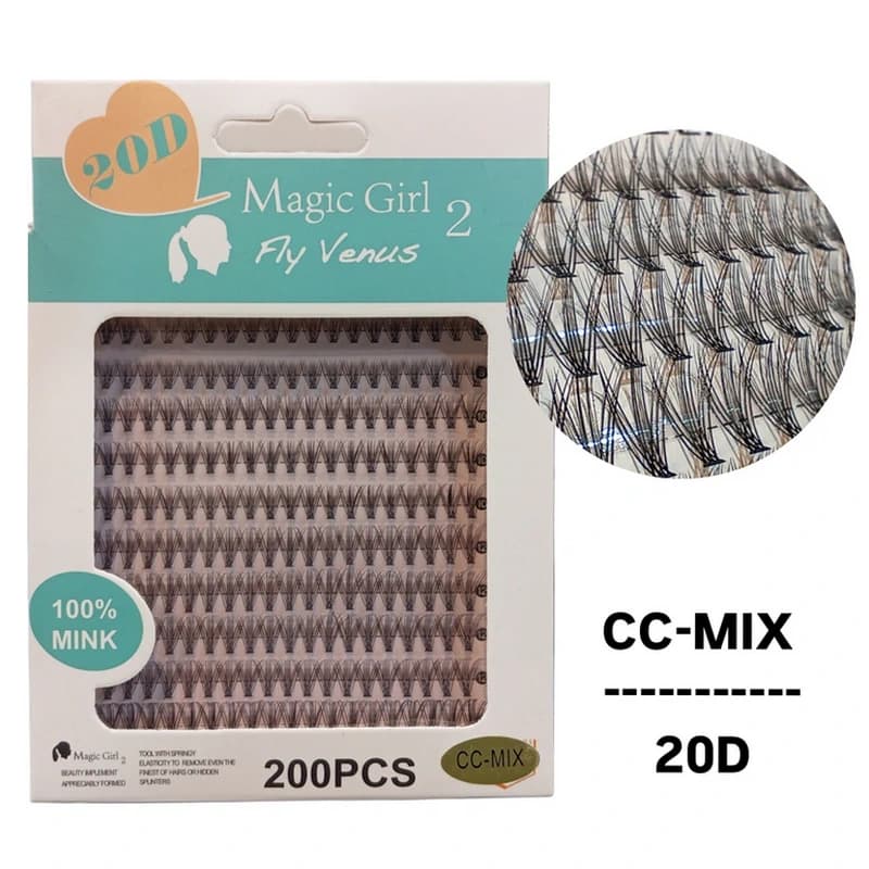 پالت مژه هیدن مجیک گرل مدل Magic Girl 20D CC-Mix