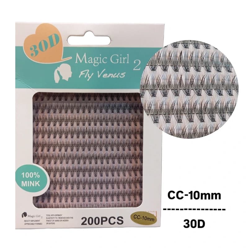 پالت مژه هیدن مجیک گرل مدل Magic Girl 30D CC-10mm