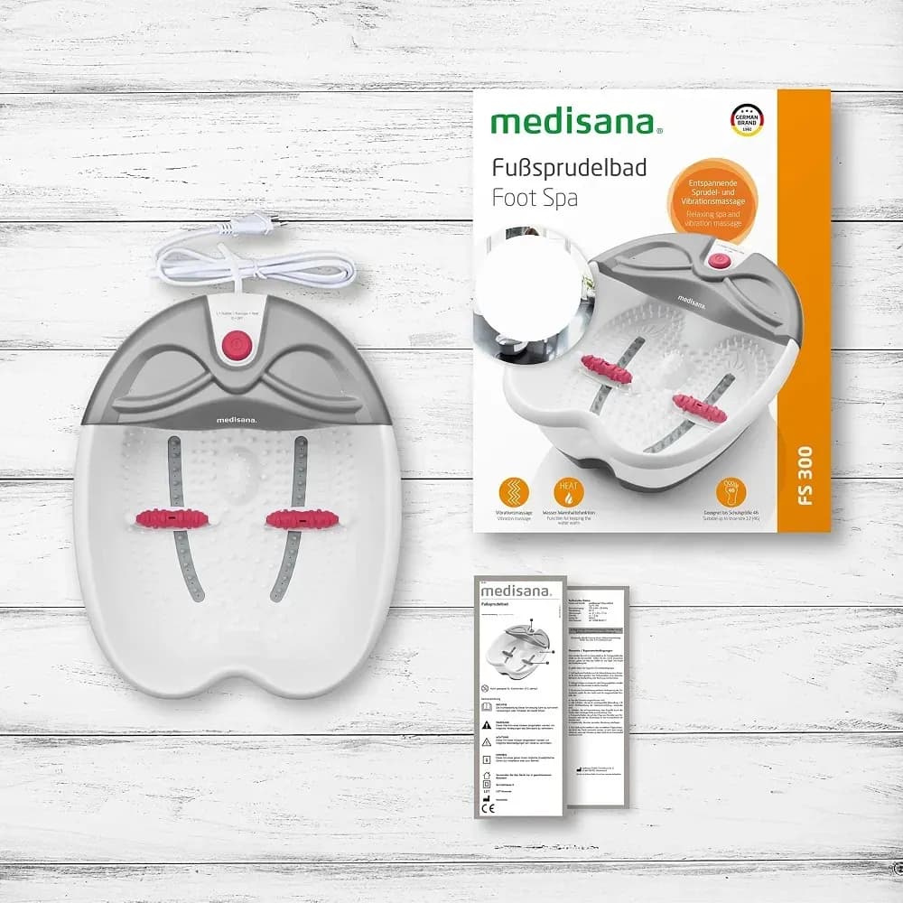 وان ماساژ پا مدیسانا Medisana FS 300 با ماساژ حبابی، لرزشی و رفلکسولوژی — تصویر ۲