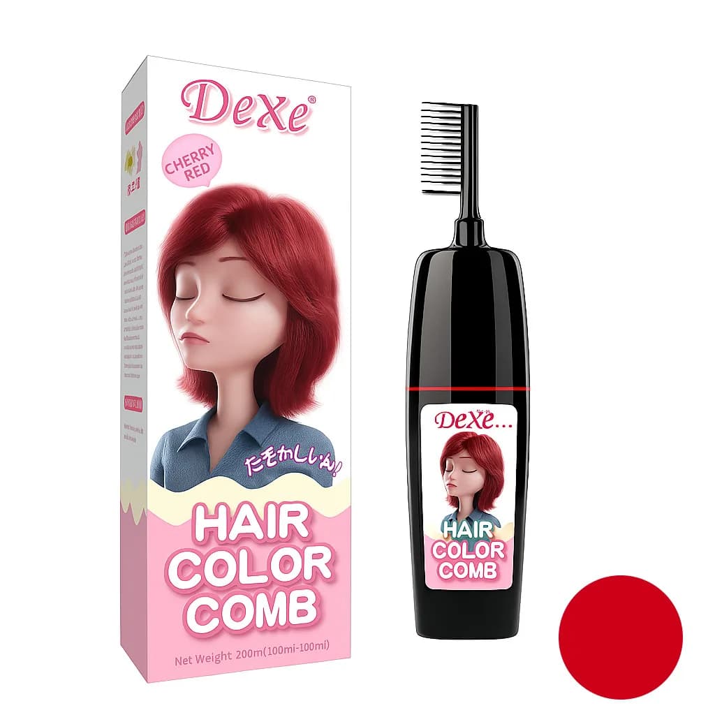 فوم رنگ مو موقت دکسی مدل Comb حجم 200 میلی لیتر رنگ قرمز — تصویر ۲