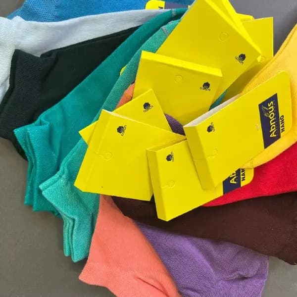 جوراب مچی نخ پنبه ساده رنگی اسپرت