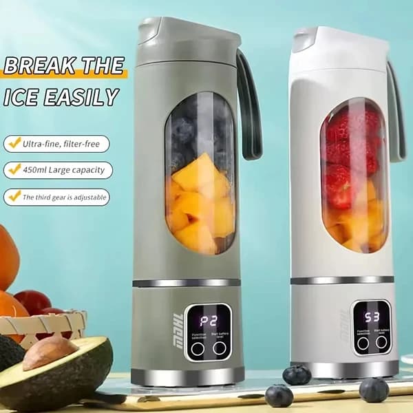 شیکر و مخلوط کن شارژی مدل HS-860 ظرفیت 450 میلی لیتر — تصویر ۳