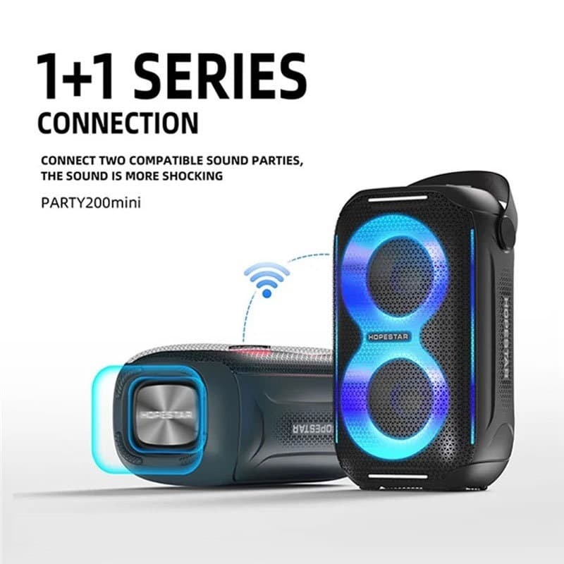 اسپیکر شارژی هوپ استار HOPESTAR مدل Party 200 Mini — تصویر ۷