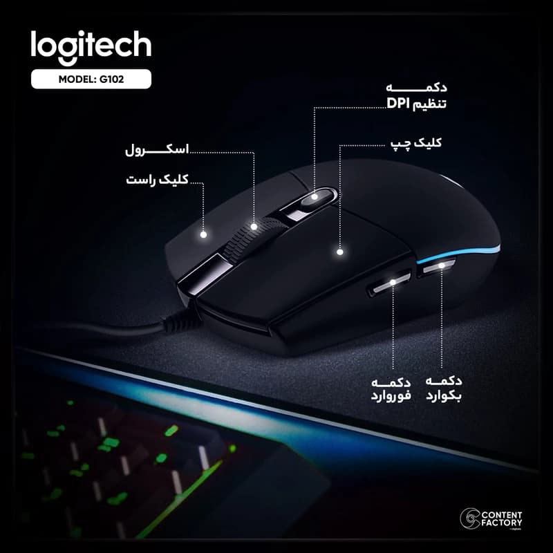 LOGITECH G102 Gaming Mouse — تصویر ۵