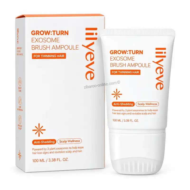 سرم مو آمپول براش لیلیوئه محرک رشد مو LILYEVE GROW:TURN EXOSOME BRUSH AMPOULE حجم‌100ml — تصویر ۳