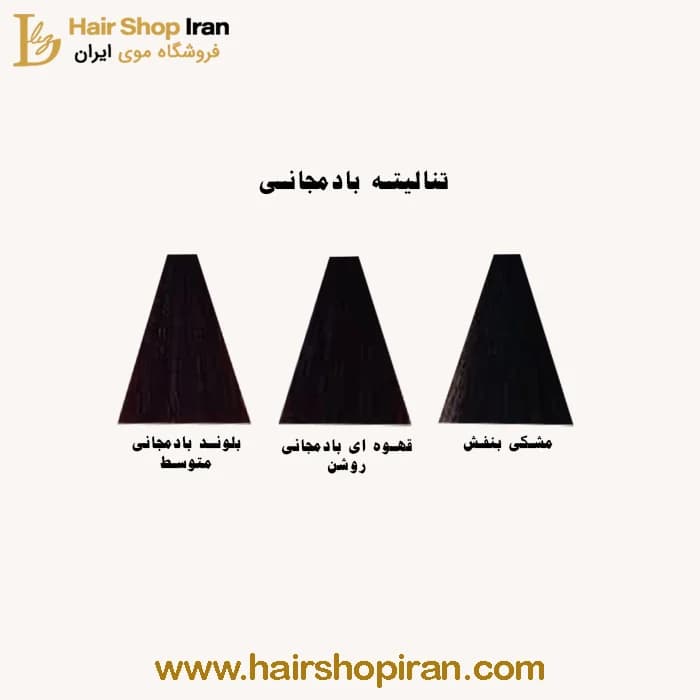 رنگ مو پروکسا کد رنگ (5/7) رنگ قهوه ای بادمجانی روشن — تصویر ۳