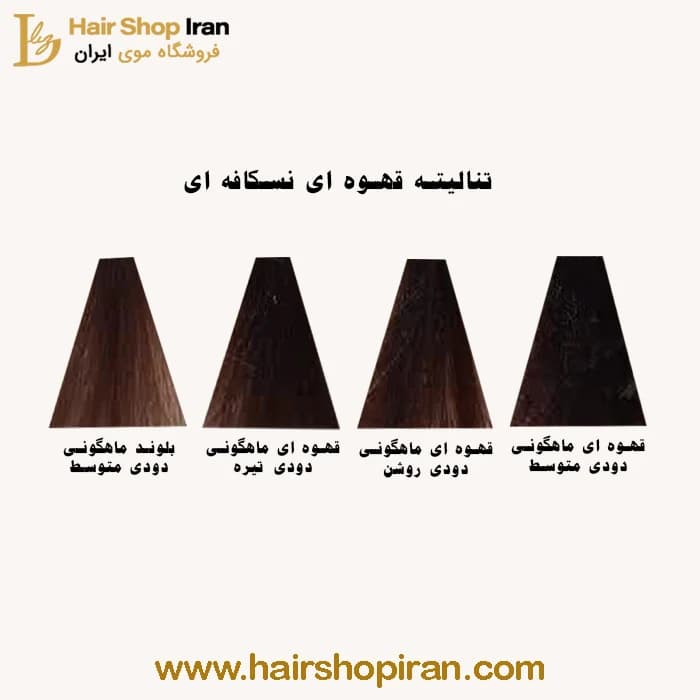 رنگ مو پروکسا کد رنگ (4/51) رنگ قهوه ای ماهگونی دودی متوسط (قهوه ای نسکافه ای متوسط) — تصویر ۳