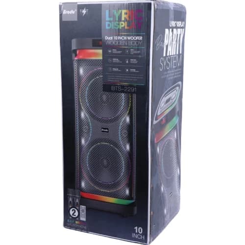 اسپیکر چمدانی بلوتوثی برودو BTS-2291 + میکروفون و ریموت کنترل — تصویر ۲