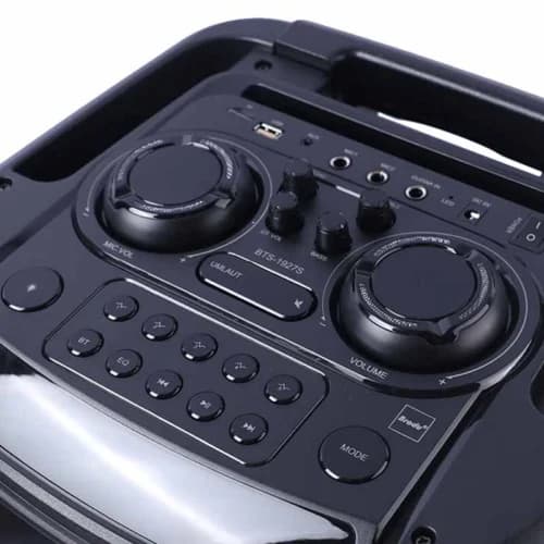 اسپیکر چمدانی بلوتوثی برودو BTS-1927S + میکروفون — تصویر ۶
