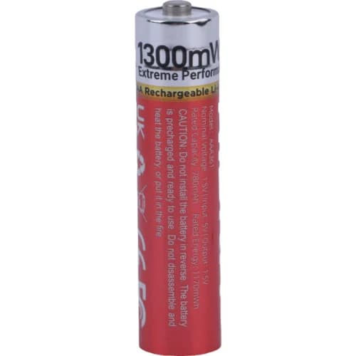 باتری چهارتایی نیم قلمی شارژی هیسکا Hiska H15-AAA4 AAA 780mAh — تصویر ۵