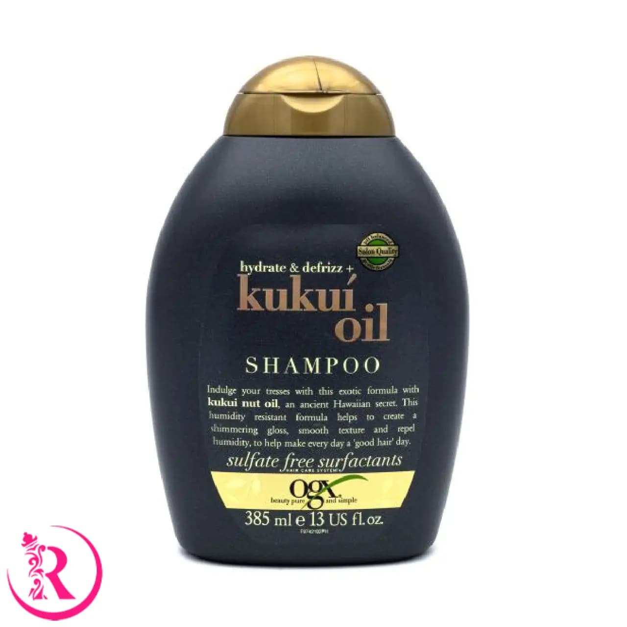 شامپو آبرسان و ضد وز او جی ایکس مدل کوکوی اویل مشکی (OGX Kukui Oil)