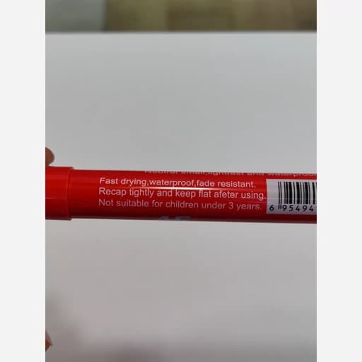 ماژیک قرمز تحریری School max دائمی — تصویر ۵