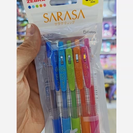 خودکار ژله ای ۵ رنگ زبرا ساراسا Zebra Sarasa مدل Clip – نوک ۰.۷ — تصویر ۴