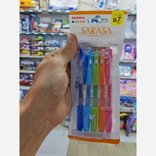 خودکار ژله ای ۵ رنگ زبرا ساراسا Zebra Sarasa مدل Clip – نوک ۰.۷ — تصویر ۳