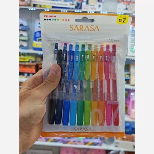 پک ۱۰ عددی خودکار ژله‌ای زبرا ساراسا Zebra Sarasa Clip