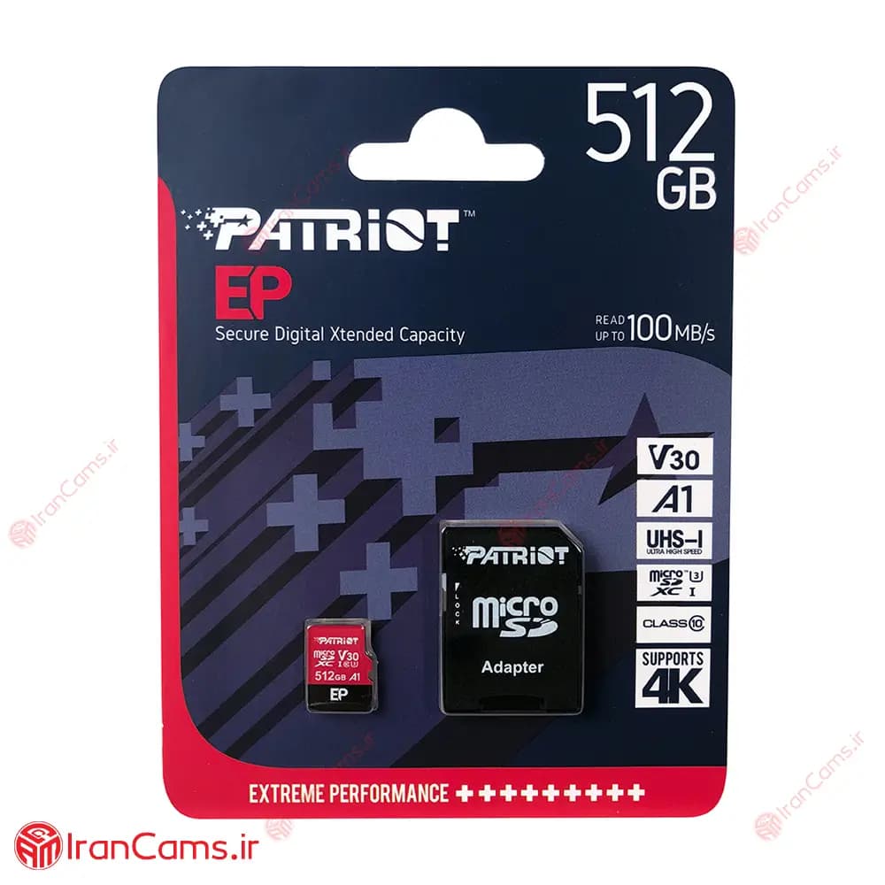 کارت حافظه میکرو اس دی 512 گیگابایت پاتریوت PATRIOT EP — تصویر ۲