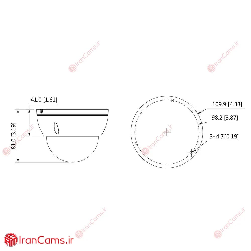 دوربین مداربسته IP دام 2 مگاپیکسلی داهوا DH-IPC-HDBW2230E-S — تصویر ۶