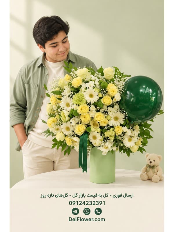 باکس گل شیک برای جشن تبریک | مدل بهدادیر
