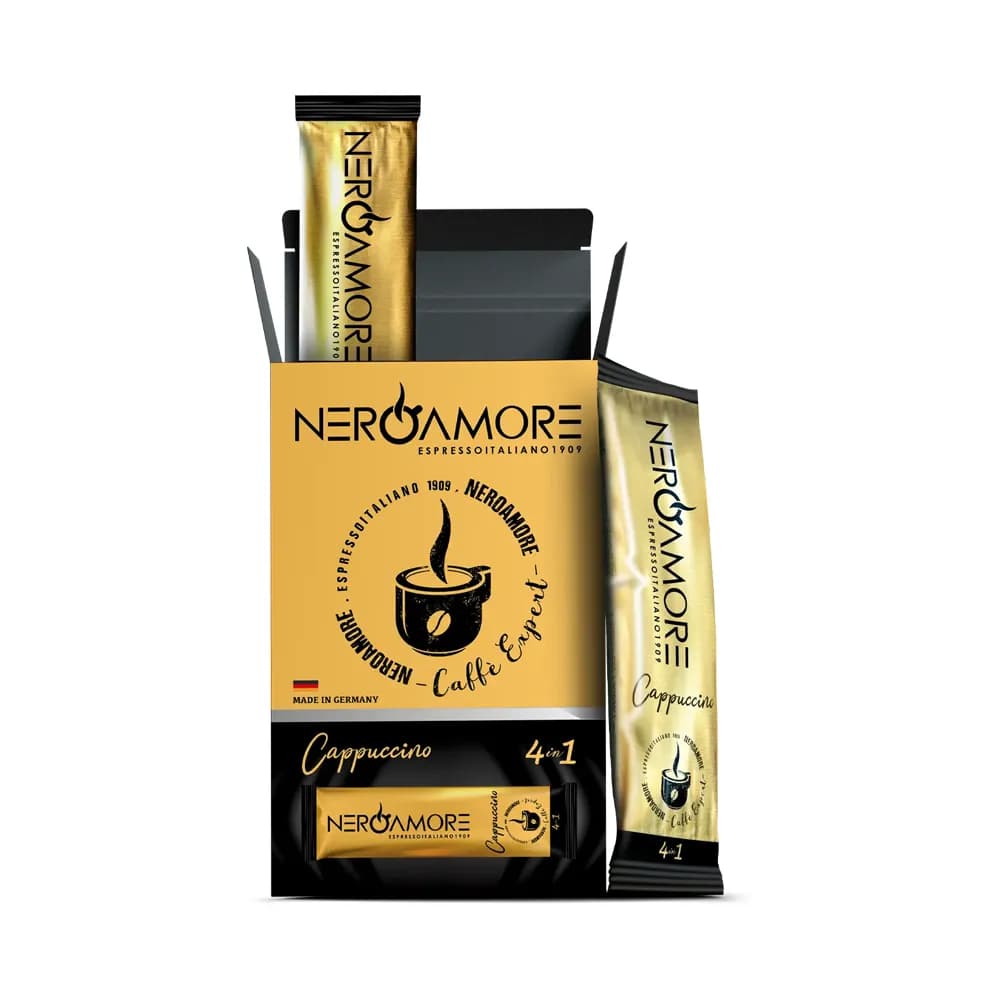 کاپوچینو فوری نرو آمور NERO AMORE بسته ۱۰ عددی