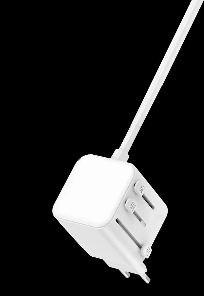 چندراهی برق و شارژر گرین لاین مدل GS-600 با USB-C و USB-A و توان 2500 وات GNGS600PSWH — تصویر ۳