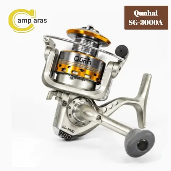 چرخ ماهیگیری کان هی اسپول فلزی Qunhai SG-3000