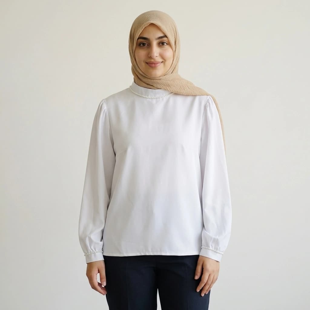 شومیز مجلسی مروارید