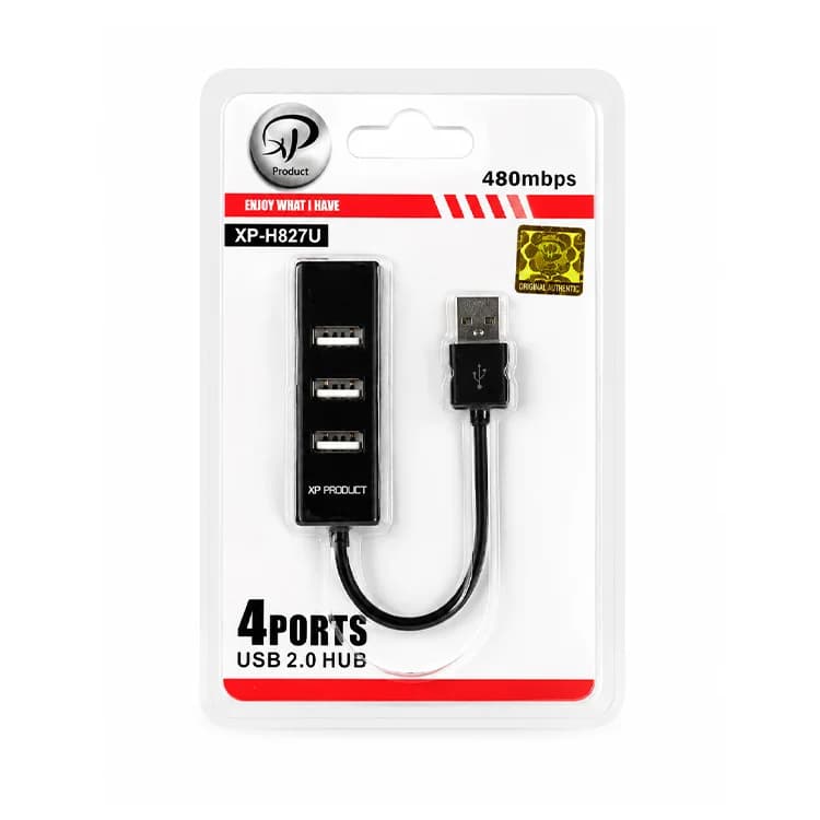 هاب 4 پورت XP USB 2.0 مدل XP-H827U