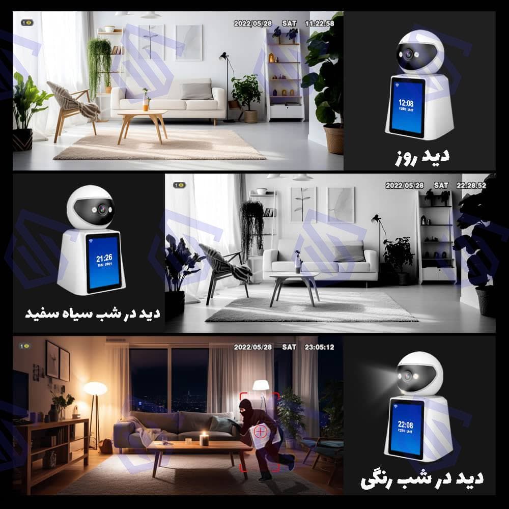 دوربین رومیزی (بیبی کم) وای فای کنفرانسی SriHome کیفیت 2 مگاپیکسل — تصویر ۵