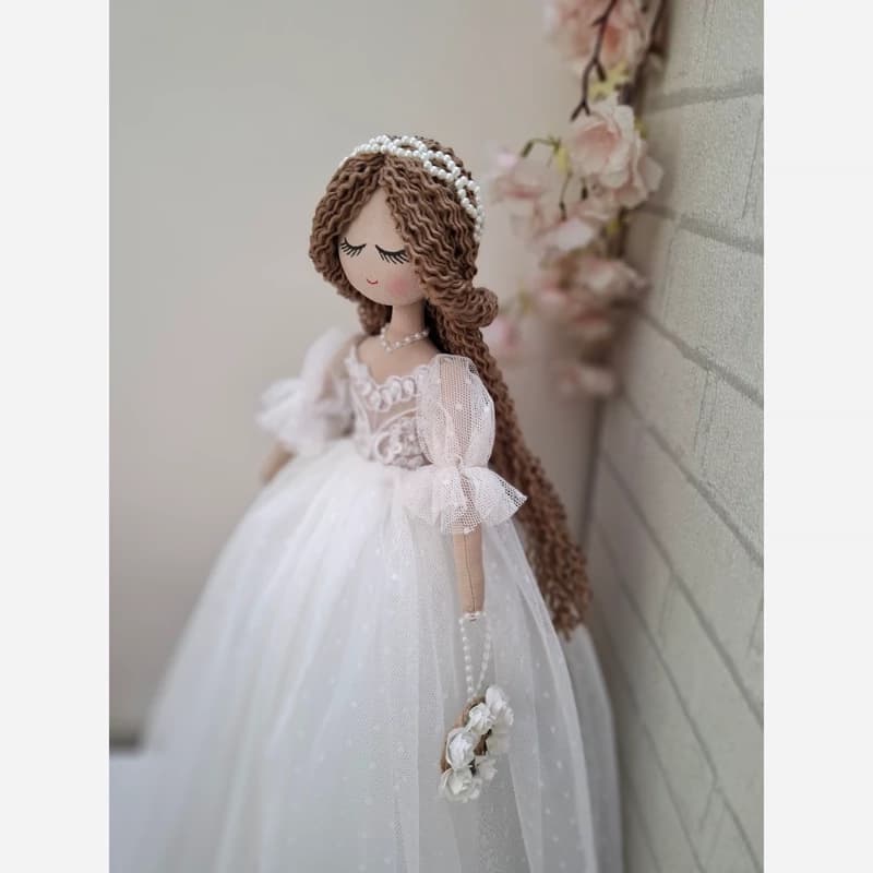 عروسک عروس دستساز پارچه ای