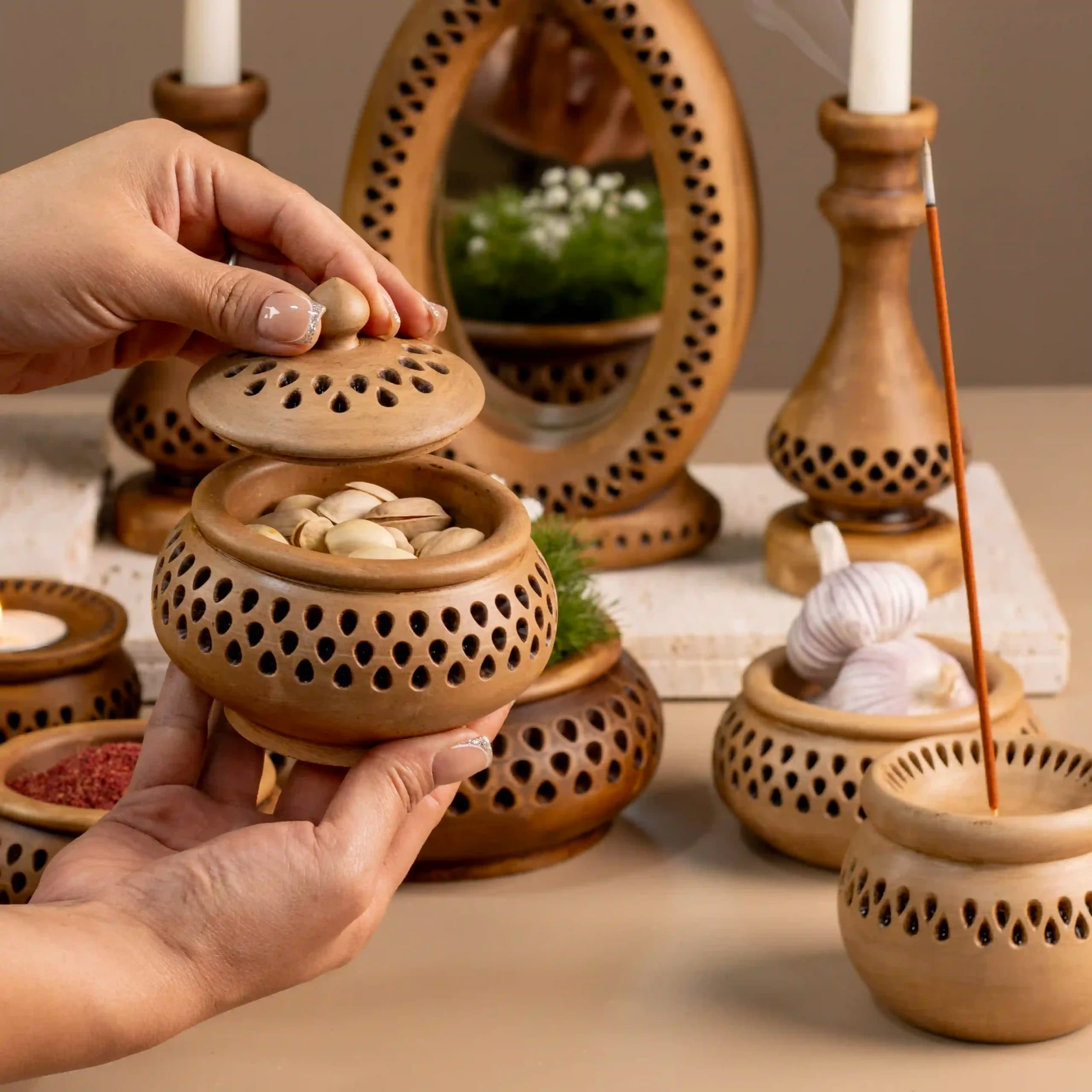 قالب سیلیکونی ظرف هفتسین روزن (بدون درب و دربدار) — تصویر ۳