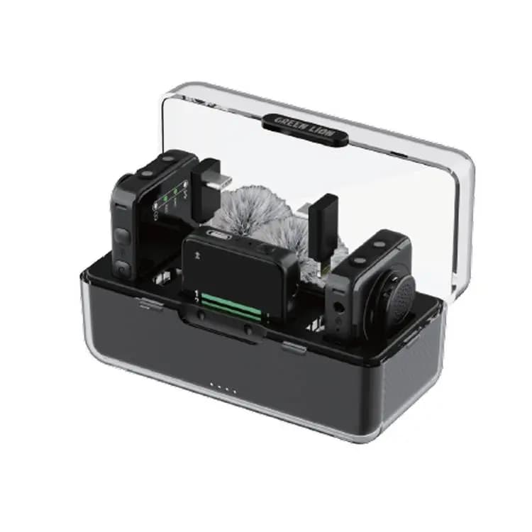 میکروفون بی سیم حرفه ای با درب شیشه ای گرین لاین مدل Green Lion GNPGLMMIC GLM-Professional Wireless Mic