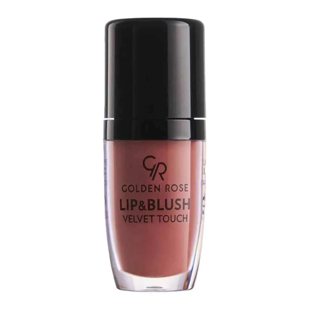 رژ لب و رژگونه کرمی گلدن رز مدل VELVET TOUCH