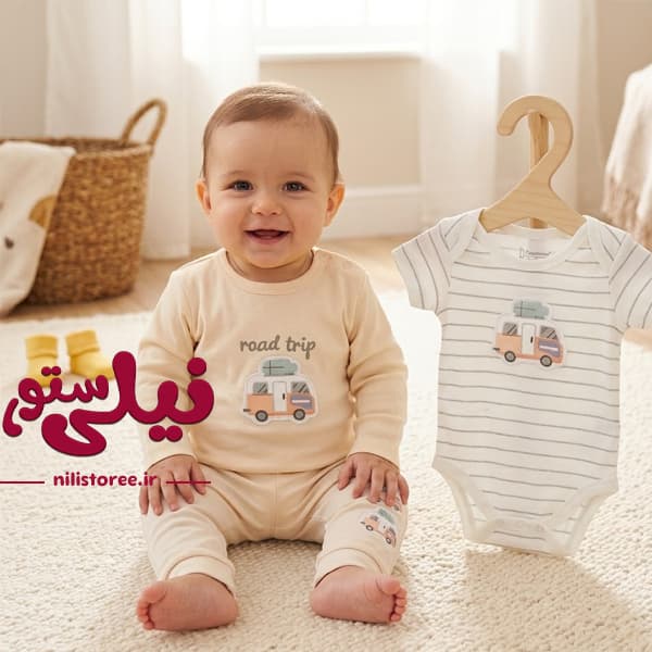3 تیکه نوزادی طرح ون برند دانالو