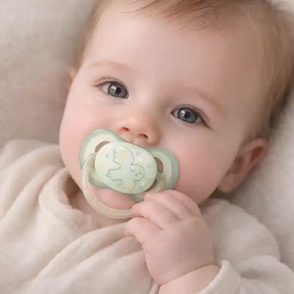پستانک شب رنگ نوزاد الترا ایر 0 تا 6 ماه برند اونت avent