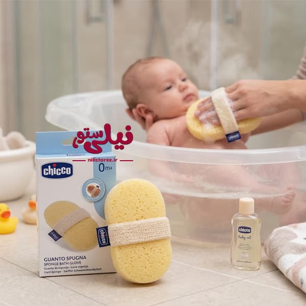 لیف اسفنجی نوزاد برند چیکو chicco کد 6635 اورجینال